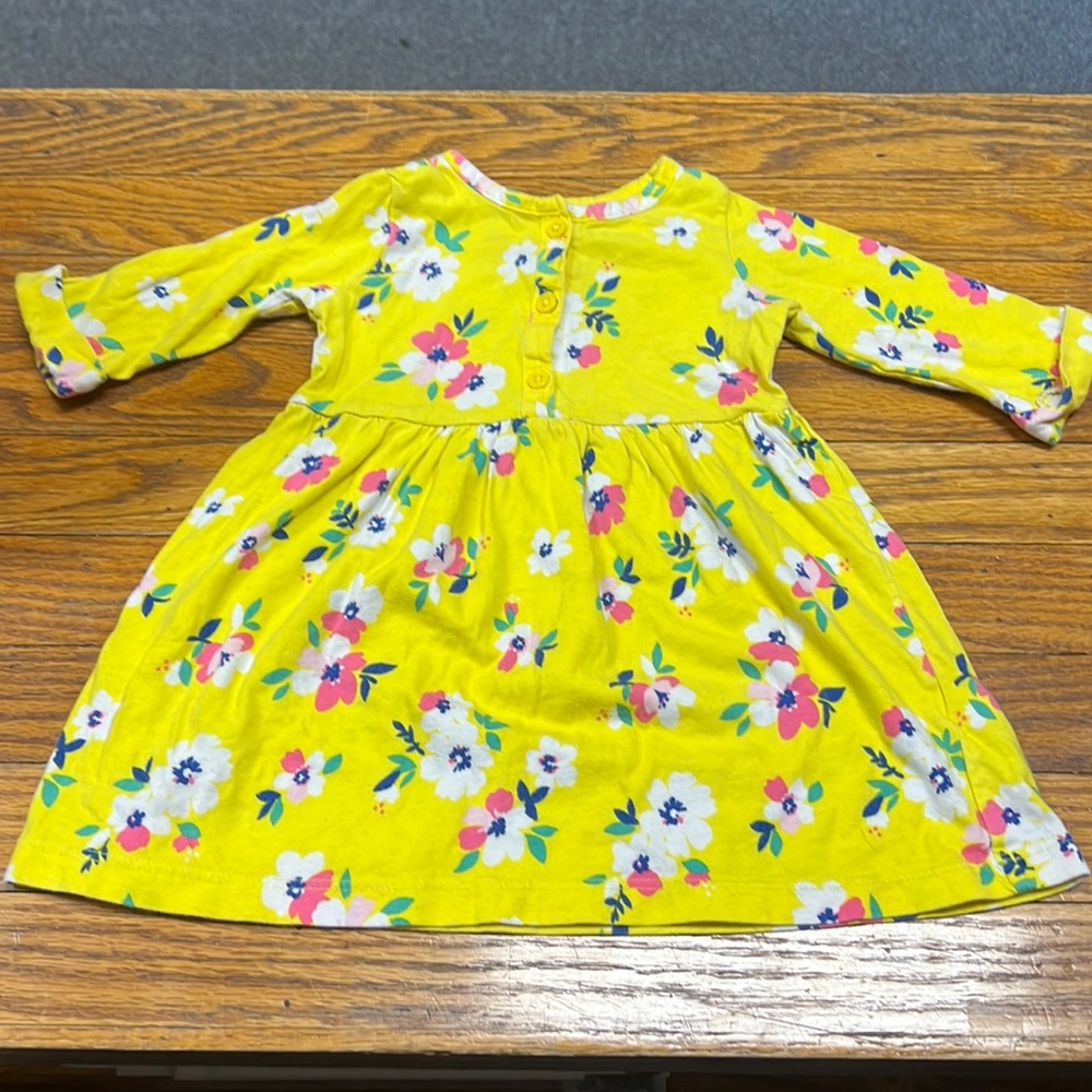 🌸3/$30🌸 CARTER’S | yellow floral knit dress